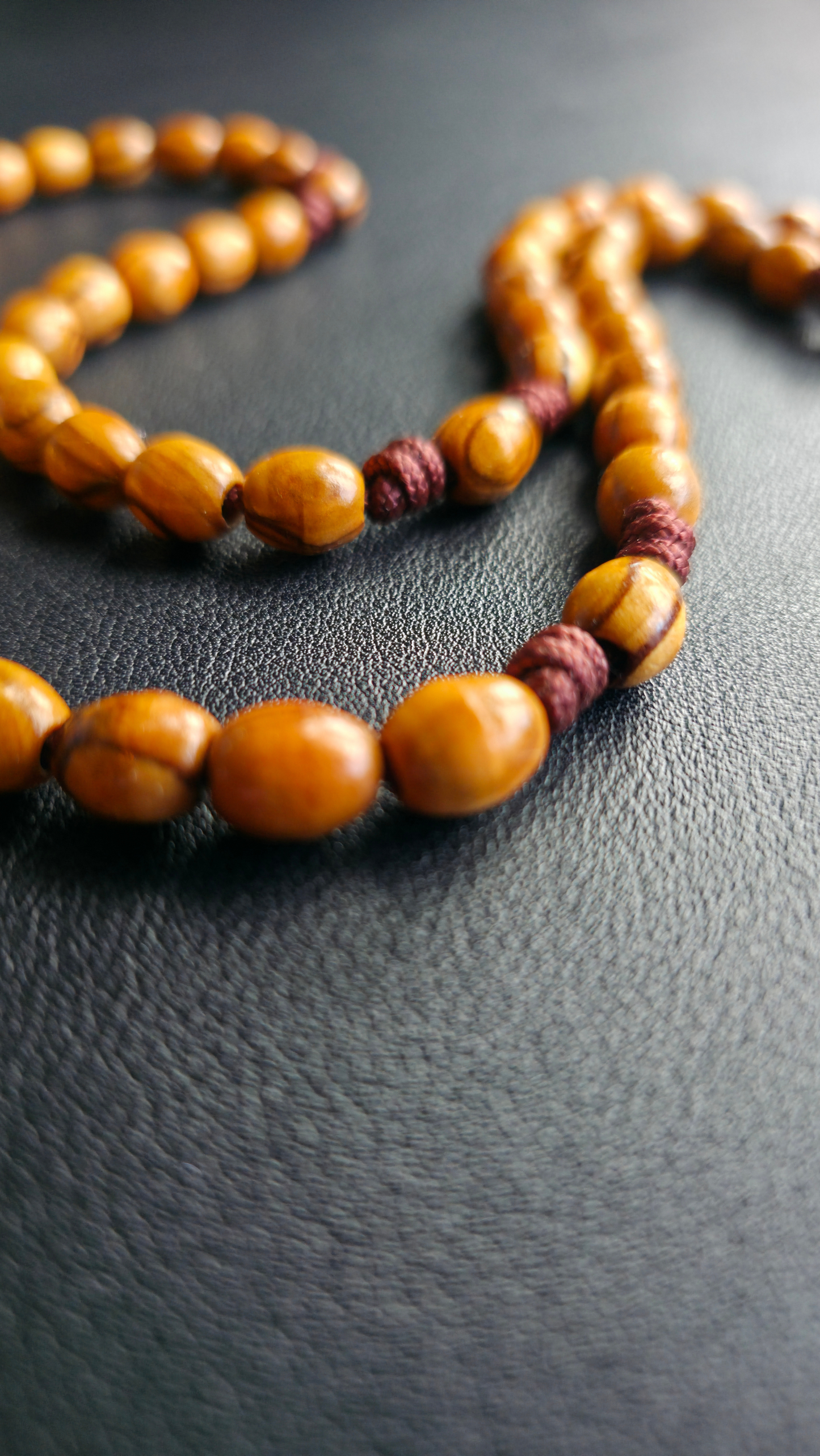 Sacred Olive Rosary | Hand-Carved Olive Wood from Bethlehem