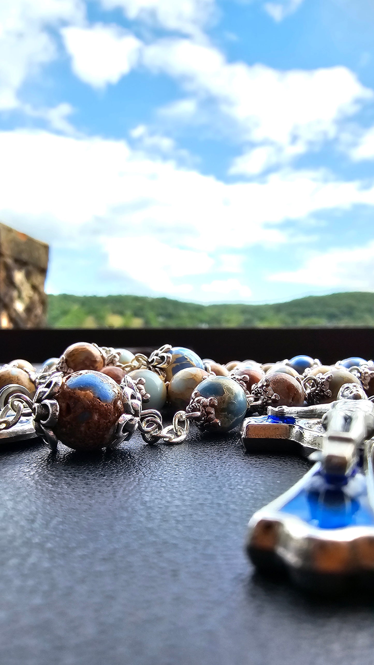Heaven & Earth Jasper Rosary – Natural Stone Chain