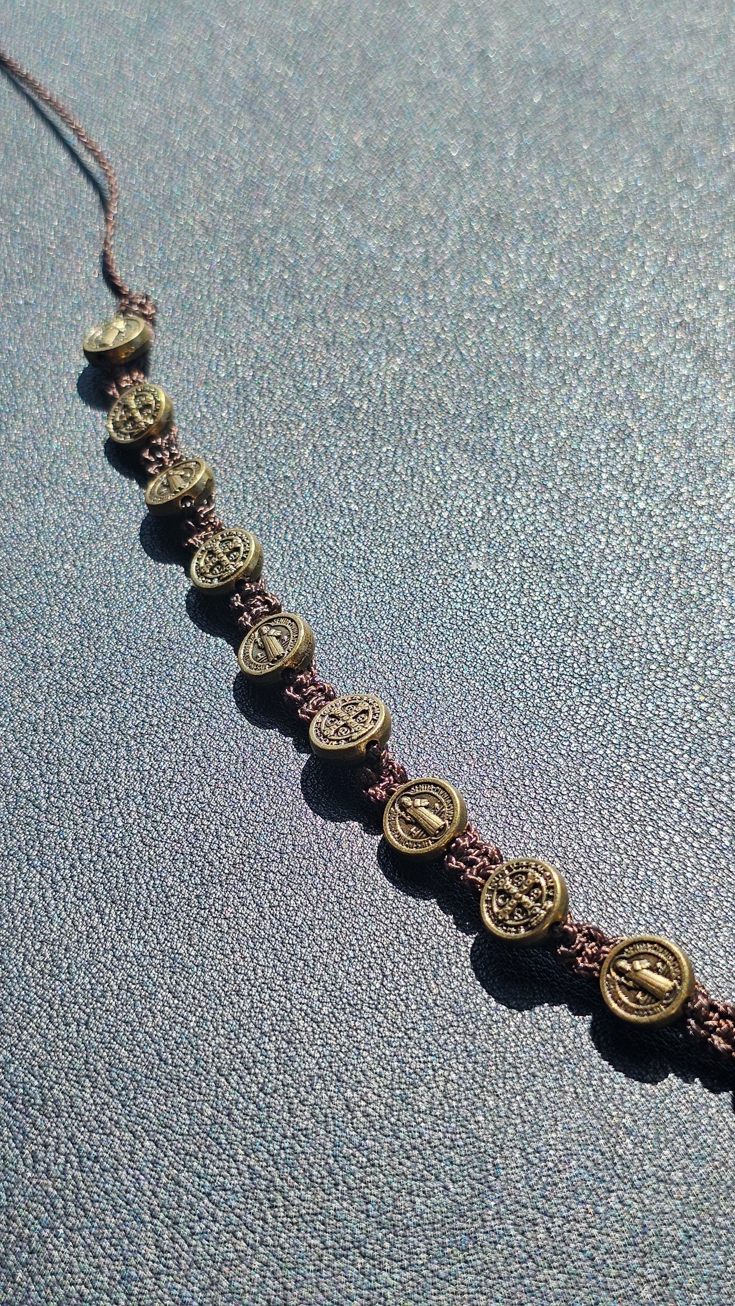 St. Benedict Decade Bracelet – Italian Medals, Paracord Design