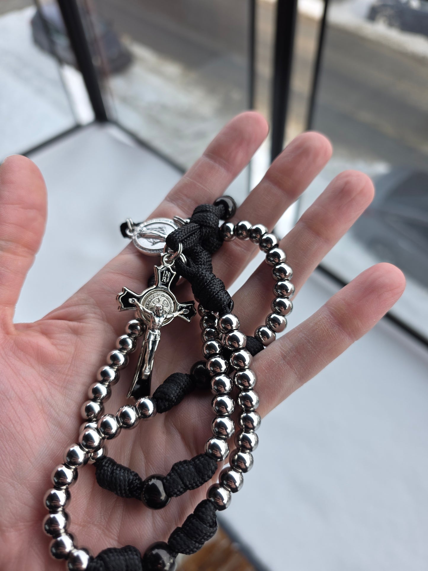 The Sentinel Noir Rosary