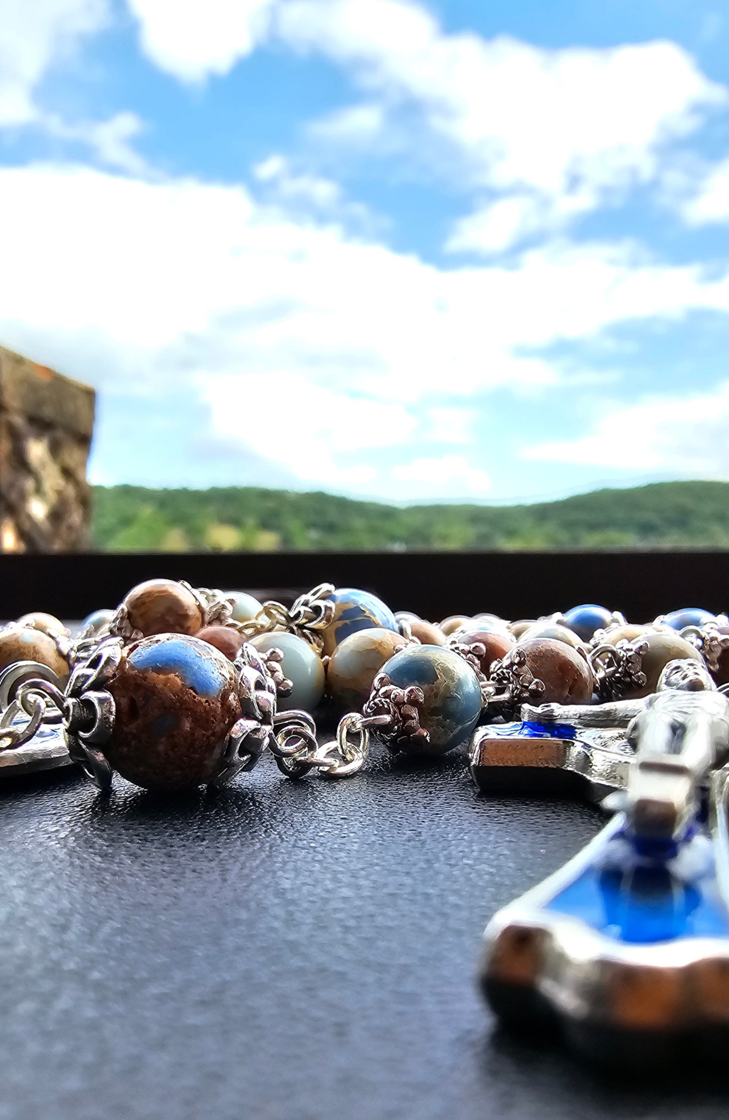 Heaven & Earth Jasper Rosary – Natural Stone Chain