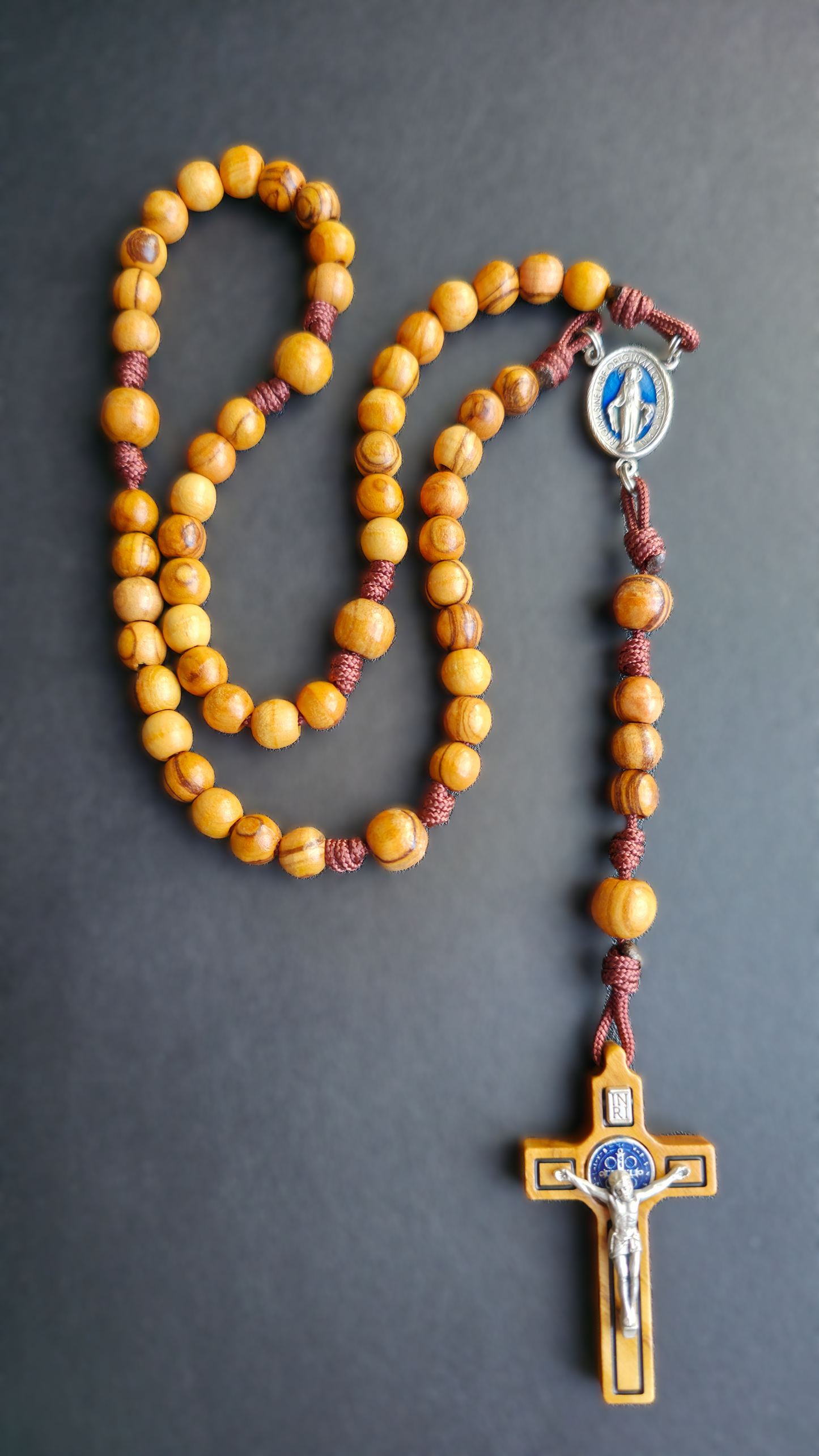 The Lignum Vitae Rosary | Hand-Carved Olive Wood from Bethlehem