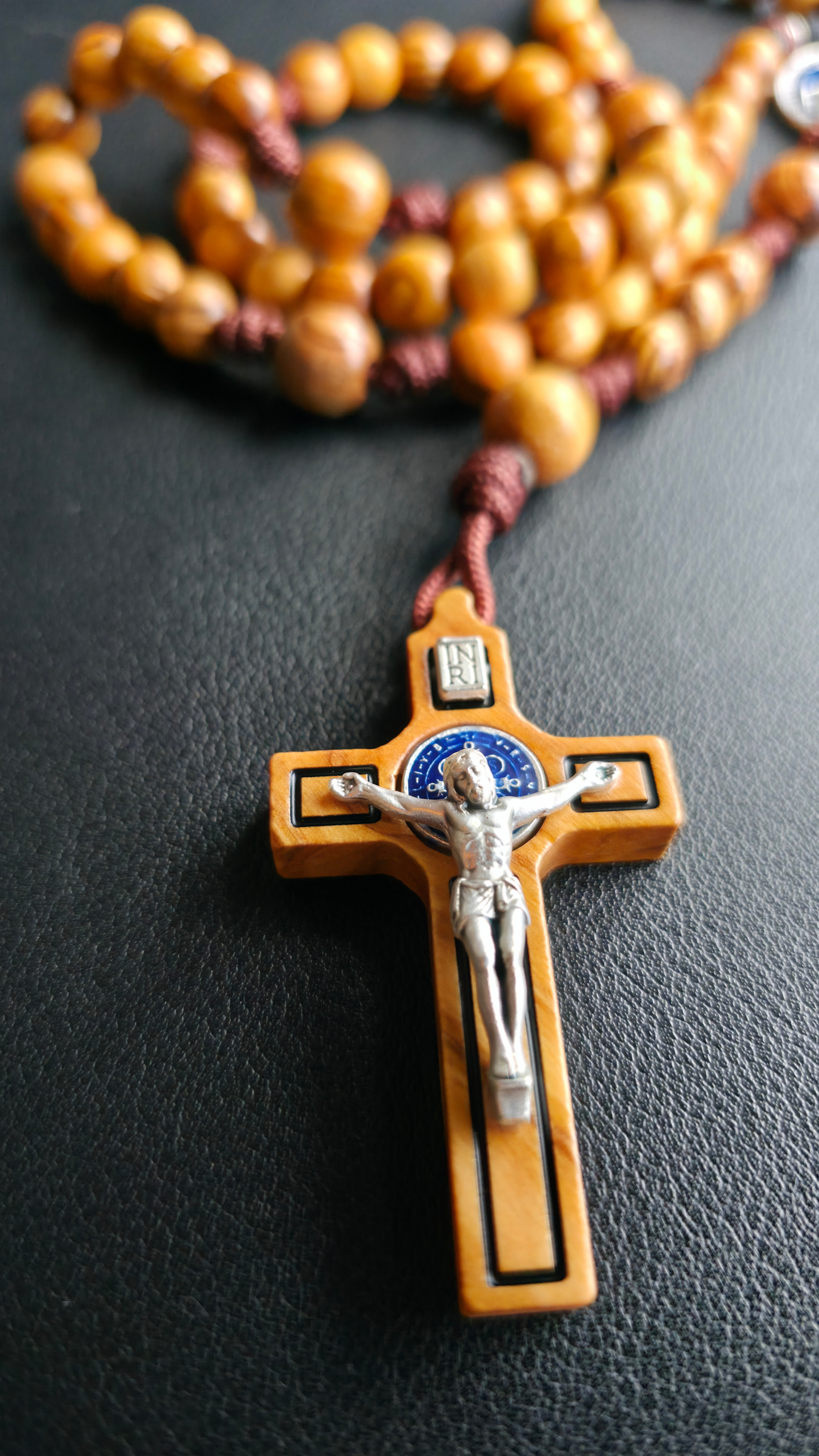 The Lignum Vitae Rosary | Hand-Carved Olive Wood from Bethlehem